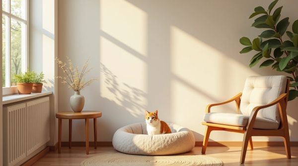 Aménager le coin repas idéal pour un chat d'intérieur